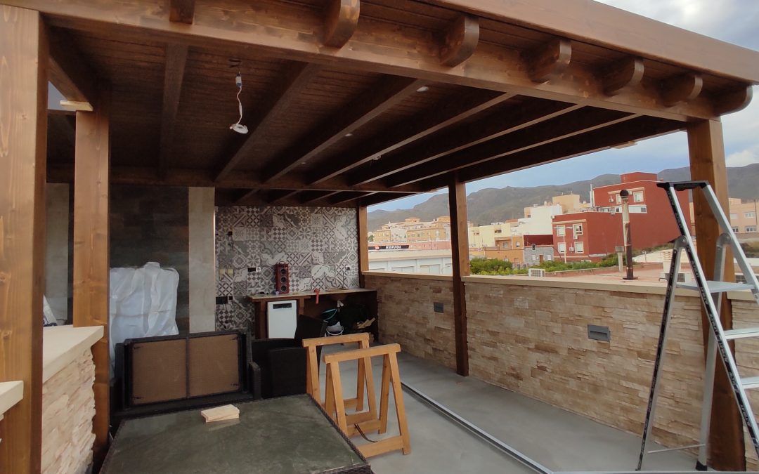 Pérgola de madera